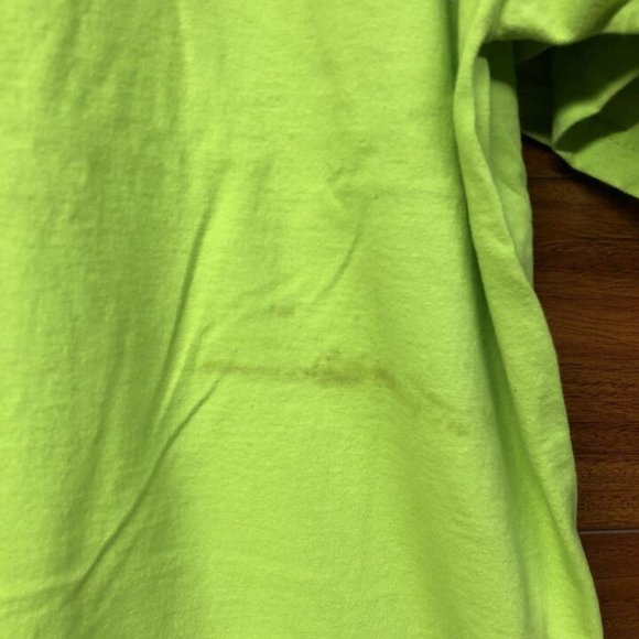 Vintage Winnie The Pooh T shirt Sz X Large Women's Neon Green Embroidered - Picture 3 of 5